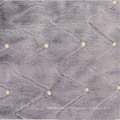Tissu de flanelle tricoté en chaîne perlée 10MM